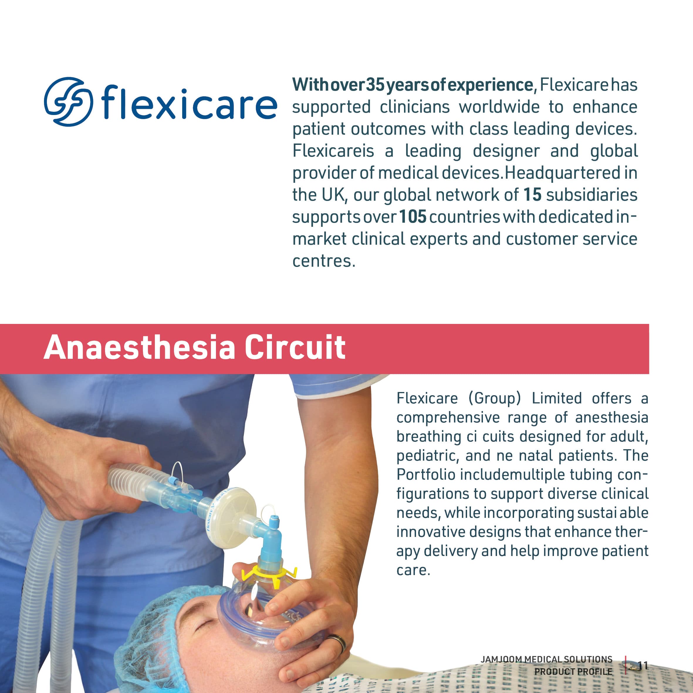 Anaesthesia Circuit catalogue profile from Flexicare.