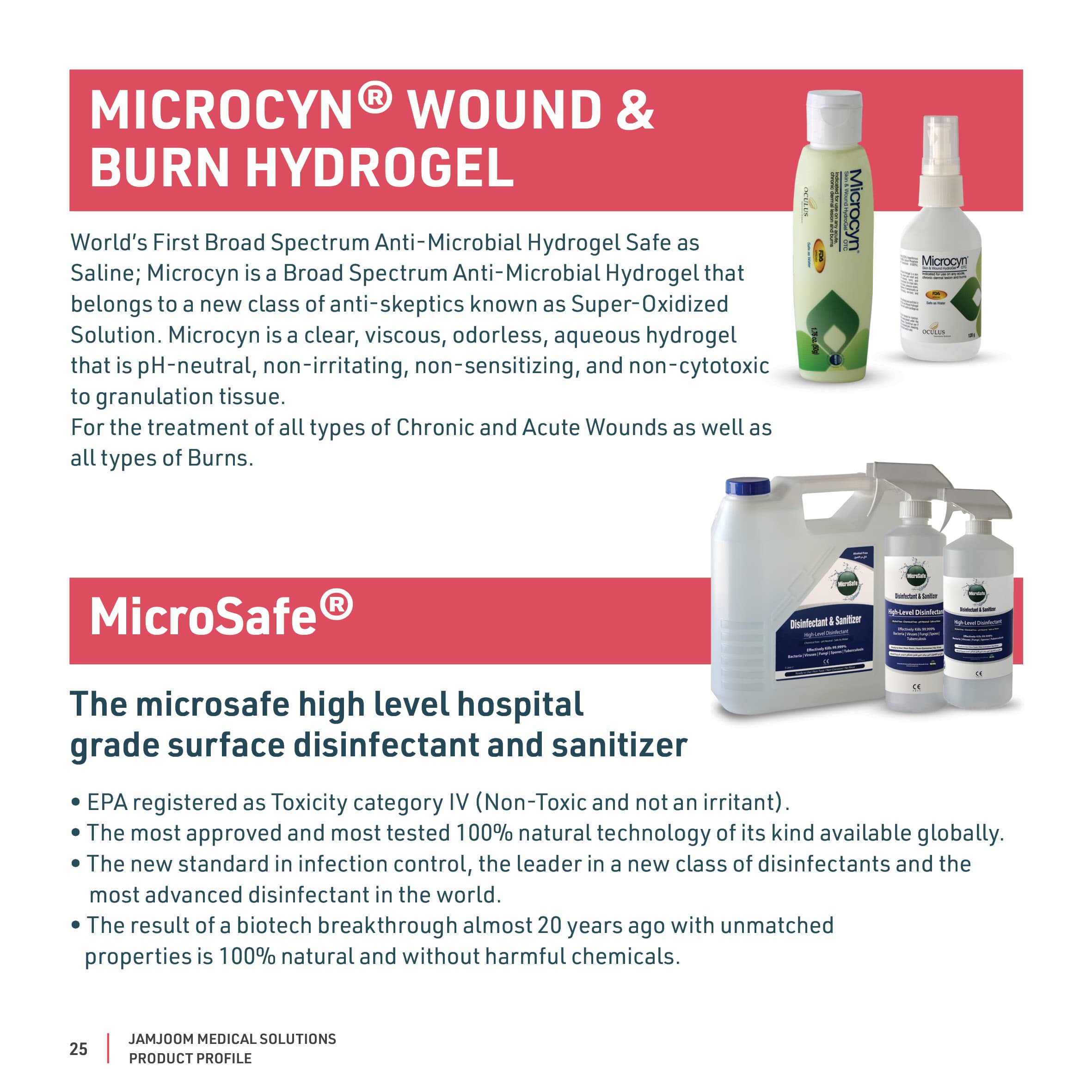 Microcyn® Wound & Burn Hydrogel catalogue profile from MicroSafe.