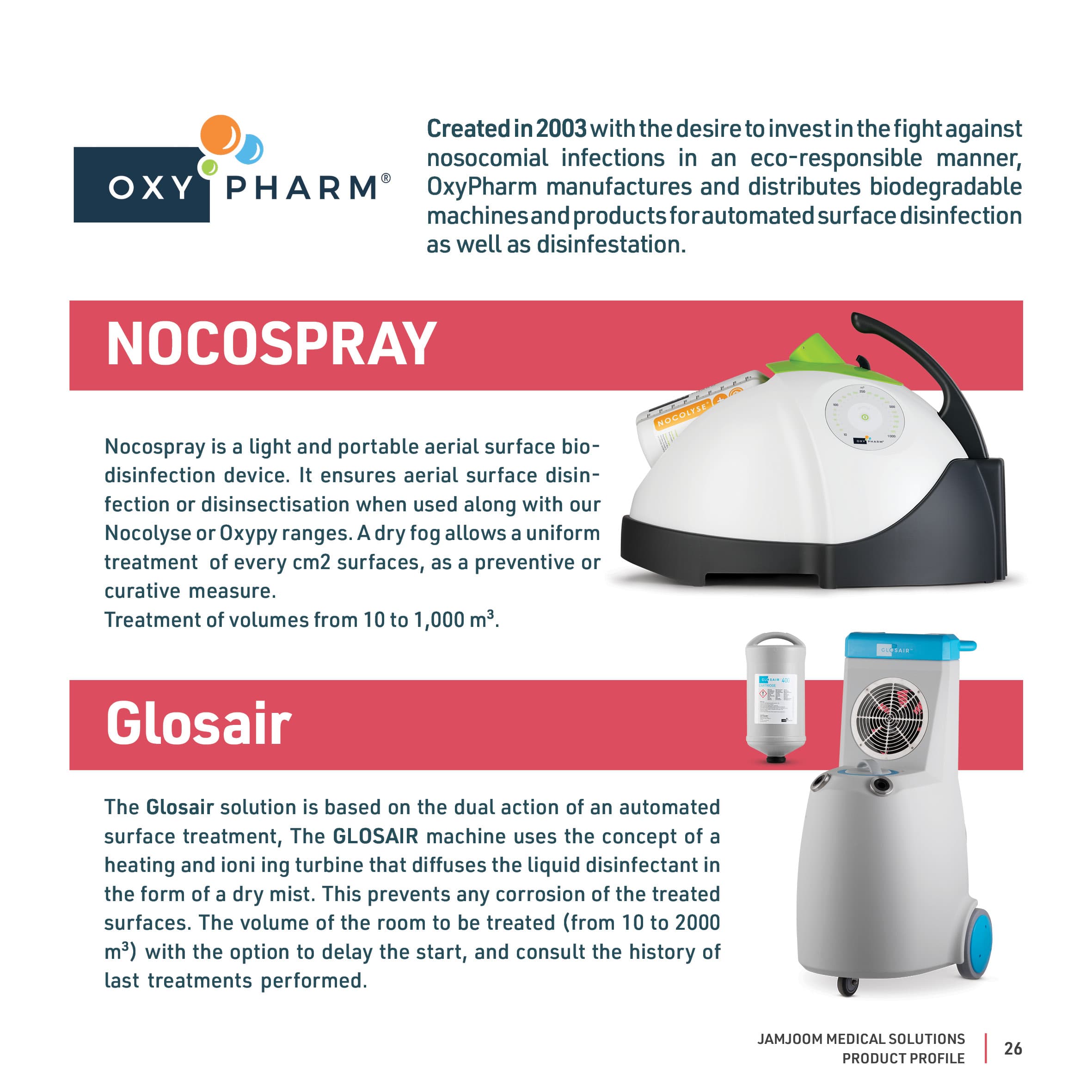 NOCOSPRAY catalogue profile from OxyPharm.