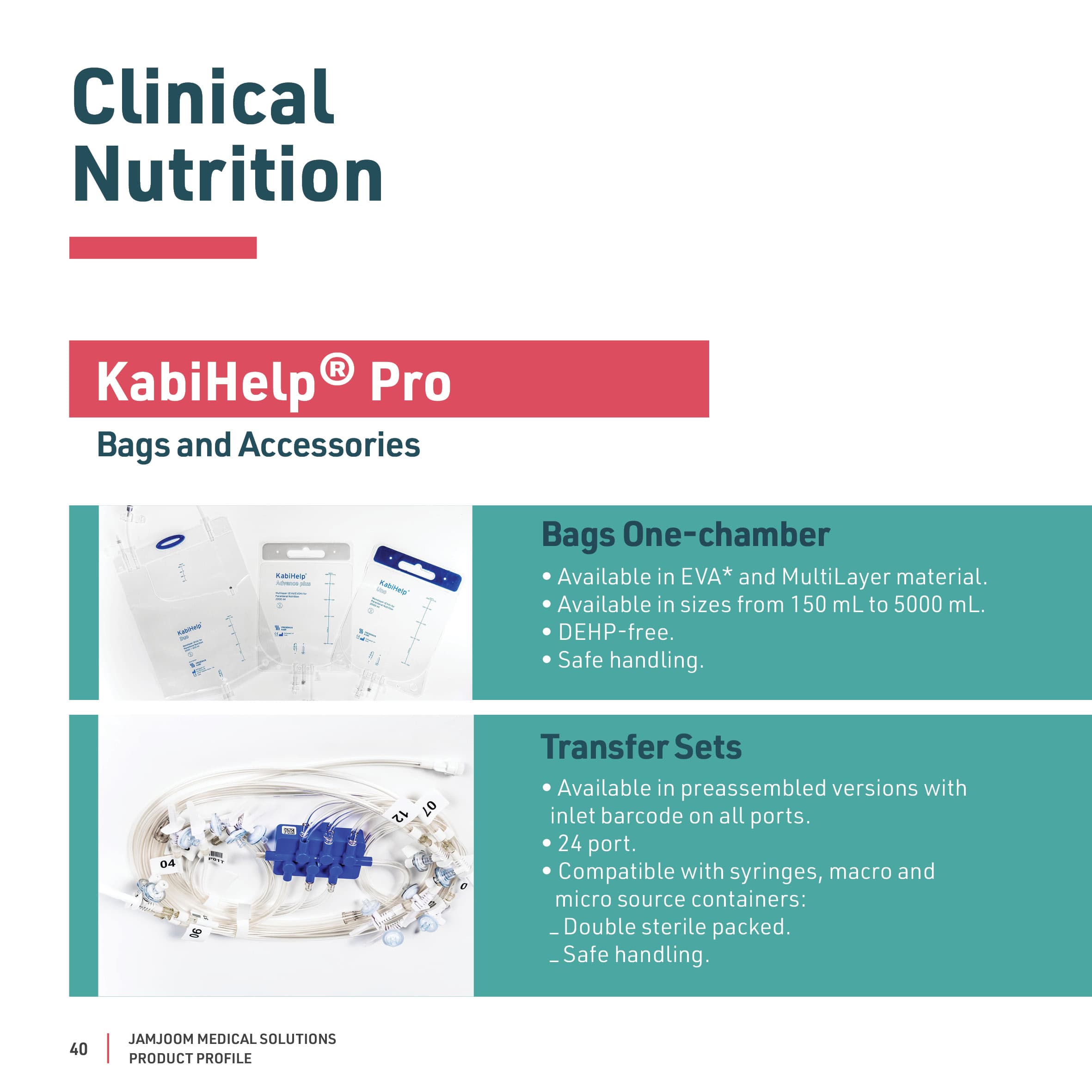 KabiHelp® Pro — Bags and Accessories catalogue profile from Fresenius Kabi.